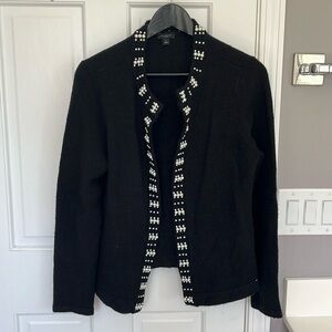 Ann Taylor Factory Pearl Detail Cardigan Sweater